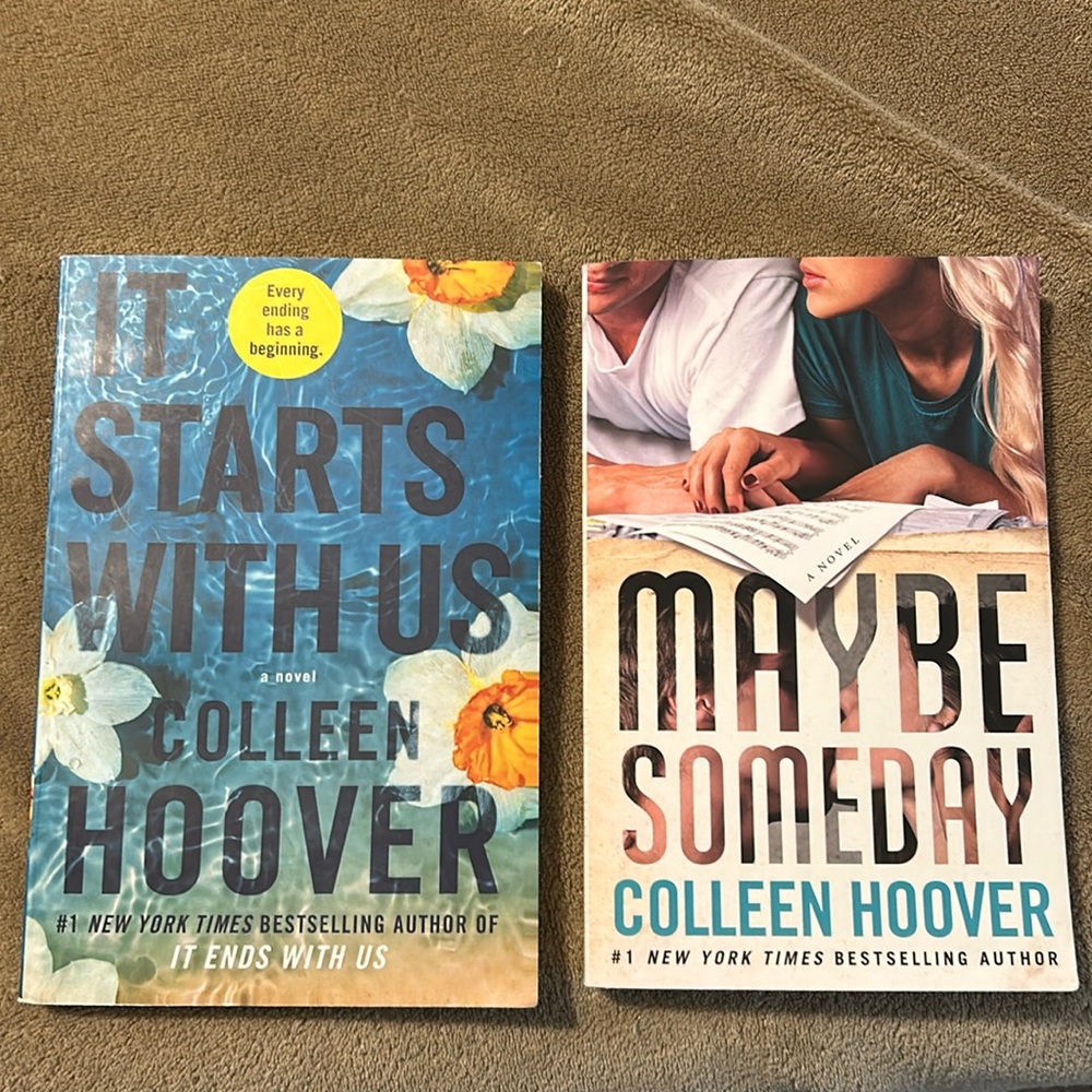 Two Colleen Hoover books
